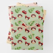 LadyBug Theme Niedlich Kids Wrapping Paper Geschenkpapier Set (Beispiel)