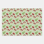 LadyBug Theme Niedlich Kids Wrapping Paper Geschenkpapier Set (Vorderseite)
