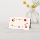 Ladybug Theme Party Food Label Platzkarte (Vorderseite)