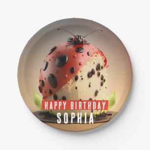 Ladybug themed Cake - Birthday Pappteller
