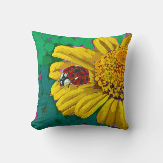 Ladybug Throw Pillow Kissen (Vorderseite)