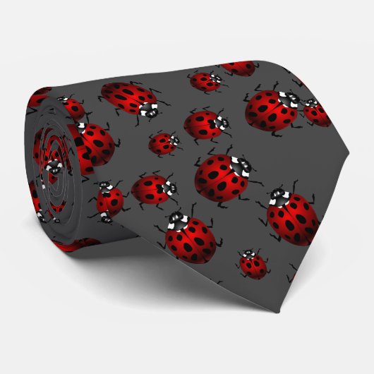 Ladybug Ties Ladybug / Ladybird Neckties Customize Krawatte (Gerollt)