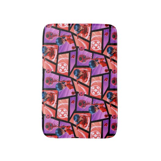 Ladybug & Tikki Muster Badematte (Vorderseite Vertikal)