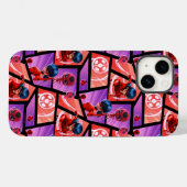 Ladybug & Tikki Muster Case-Mate iPhone Hülle (Rückseite (Horizontal))