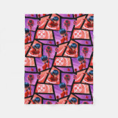 Ladybug & Tikki Muster Fleecedecke (Vorderseite)