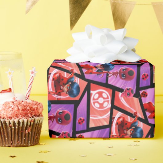 Ladybug & Tikki Muster Geschenkpapier (Geburtstagsparty)
