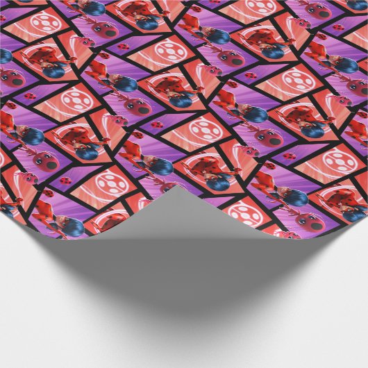 Ladybug & Tikki Muster Geschenkpapier (Ecke)