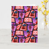 Ladybug & Tikki Muster Karte (Gelbe Blume)