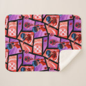 Ladybug & Tikki Muster Sherpadecke (Vorderseite (Horizontal))