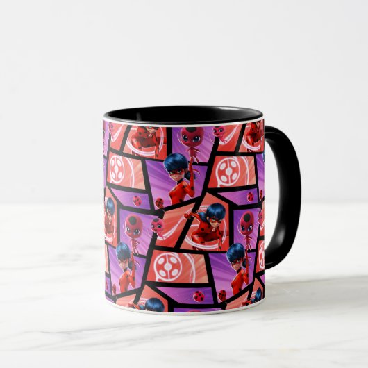 Ladybug & Tikki Muster Tasse (VorderseiteRechts)