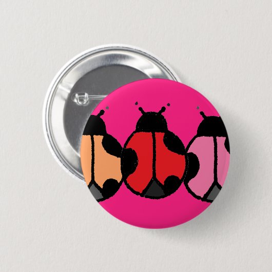 Ladybug Trio Button (Vorne & Hinten)