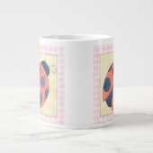 Ladybug Trio Landung auf Blume Jumbo-Tasse (Vorderseite)
