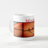 Ladybug Trio Naturofotografie Personalisiert Kaffeetasse (Vorderseite Links)