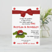 Ladybug Twins #5 Party Einladung (Stehend Vorderseite)