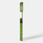 Ladybug über süße Violettsorten-Blume iPhone Hülle (Rechte Seite)