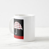 Ladybug Umbrella Design Kaffeetasse (Vorderseite Links)