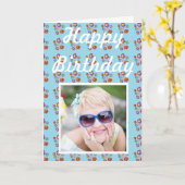 Ladybug und Blume - Geburtstagskarte Karte (Gelbe Blume)