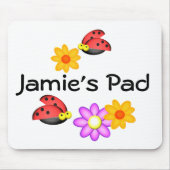 Ladybug und Blume Mousepad (Vorne)