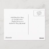 Ladybug und Blume Postkarte (Rückseite)