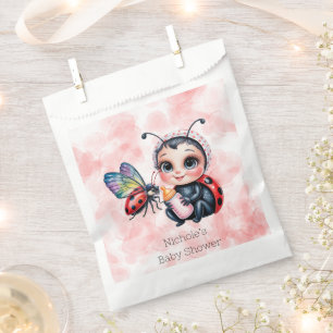 Ladybug und Butterfly Girl Babydusche Geschenktütchen