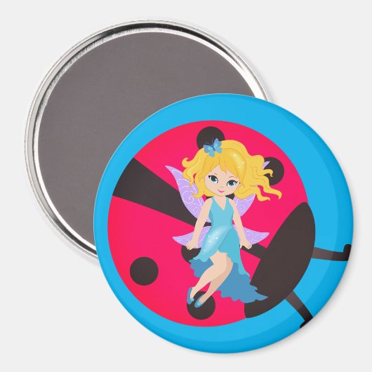 Ladybug und Feenmagnet Magnet (Vorderseite/Rückseite)