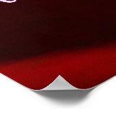 Ladybug und Rose mit Gedicht Poster (Ecke)