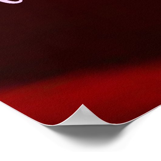 Ladybug und Rose mit Gedicht Poster (Ecke)