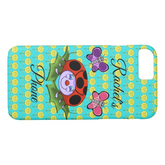 Ladybug und Schmetterlinge Handyabdeckung Case-Mate iPhone Hülle (Rückseite (Horizontal))
