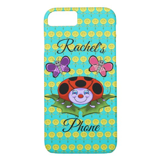 Ladybug und Schmetterlinge Handyabdeckung Case-Mate iPhone Hülle (Rückseite)