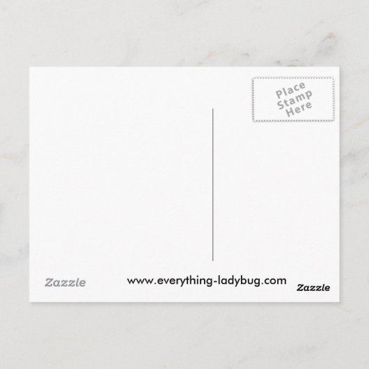 Ladybug und Sonnenblumenpostkarte Postkarte (Rückseite)