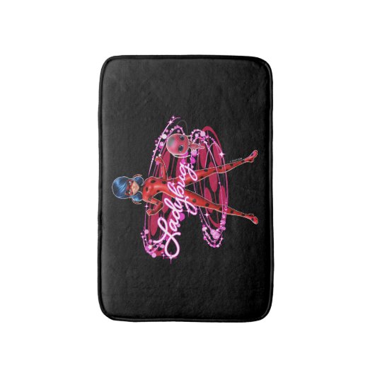 Ladybug und Tikki Graphic Badematte (Vorderseite Vertikal)