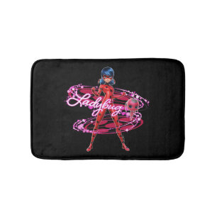 Ladybug und Tikki Graphic Badematte