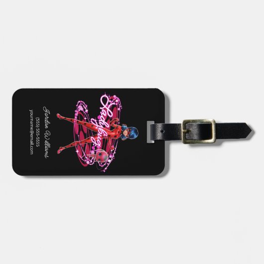 Ladybug und Tikki Graphic Gepäckanhänger (Vorderseite horizontal)