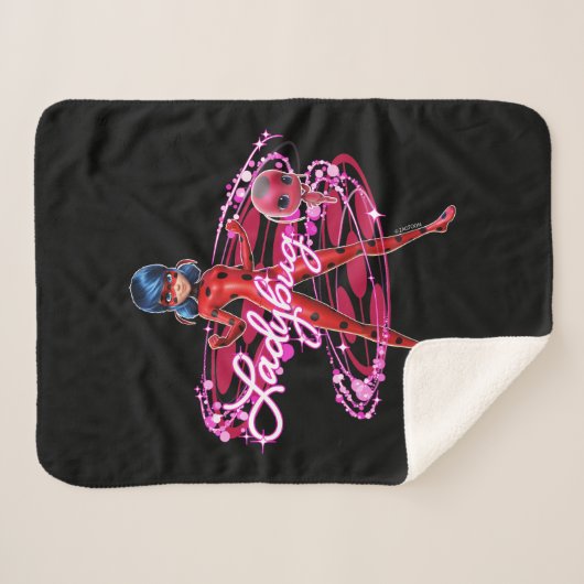 Ladybug und Tikki Graphic Sherpadecke (Vorderseite (Horizontal))