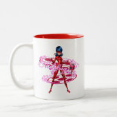 Ladybug und Tikki Graphic Zweifarbige Tasse (Links)