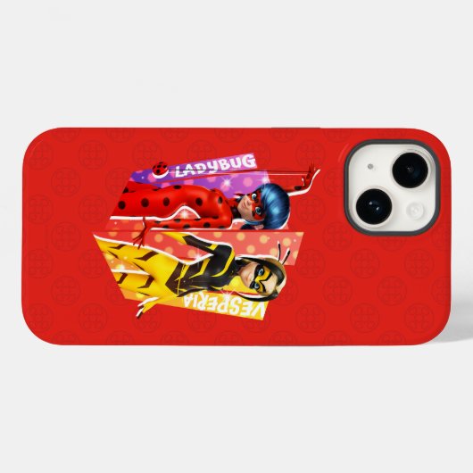 Ladybug und Vesperia Graphic Case-Mate iPhone Hülle (Rückseite (Horizontal))