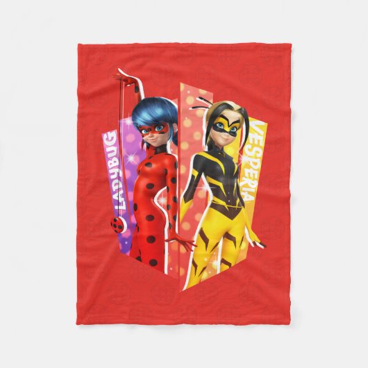 Ladybug und Vesperia Graphic Fleecedecke (Vorderseite)