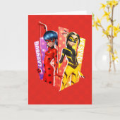 Ladybug und Vesperia Graphic Karte (Gelbe Blume)