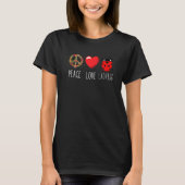 Ladybug Unity Liebe Peace Ladybug Niedlich Ladybug T-Shirt (Vorderseite)