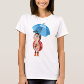 Ladybug unter einem Schirm-T - Shirt (Vorderseite)