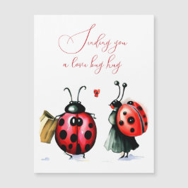 Ladybug Valentine's Day Card Magnetkarte