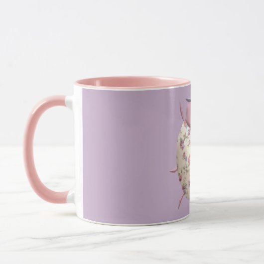 Ladybug Veilchen und Rose niedlich Tasse (Links)