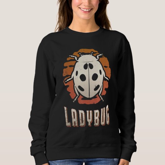 Ladybug Vintage Retro Classic Animal Sunset Sweatshirt (Vorderseite)
