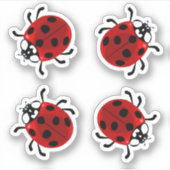 Ladybug Vinyl Stickers Aufkleber (Vorderseite)