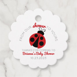 Ladybug von unserer Dusche bis zur Kinderdusche Geschenkanhänger