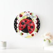 Ladybug Wall Clock Große Wanduhr (Zuhause)