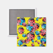 Ladybug Wallpaper Magnet (Vorderseite/Rückseite)