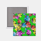 Ladybug Wallpaper Magnet (Vorderseite/Rückseite)