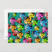 Ladybug Wallpaper Postkarte (Vorne/Hinten)