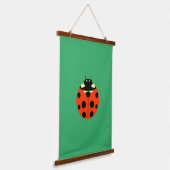 Ladybug Wandteppich Mit Holzrahmen (Gewinkelt)